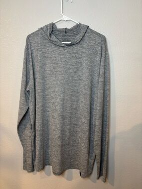 Patagonia Heather Grey Long Sleeve Hoody Capilene